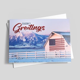 American Mountain Holiday Card