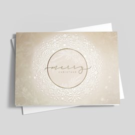Snowflakes Swirling Christmas Card