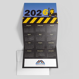 Annual Construction Calendar Card