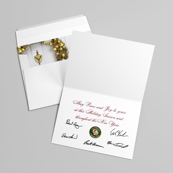 Stately Wreath Holiday Card