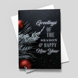 Midnight Greetings Holiday Card