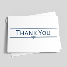 Navy Thank You Card