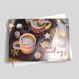 Cocoa and Tee Time Holiday Card