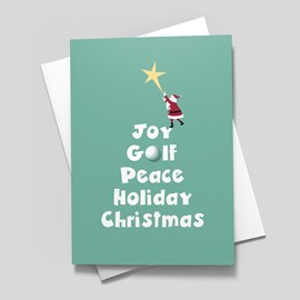 Par 5 Holiday Card