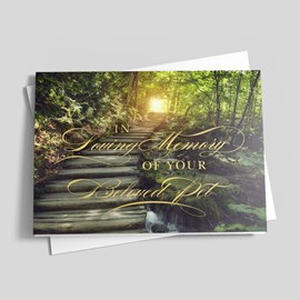 Eternal Walk - Pet Sympathy Card