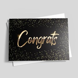 Midnight Celebration Congrats Card