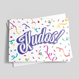 Kudos Confetti Congratulations Card