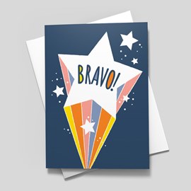 Big Star Congratulations Card