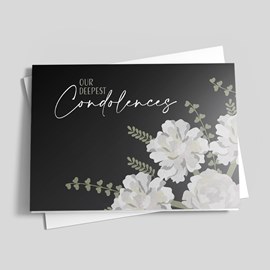 Evening Flowers Sympathy Card