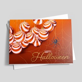 Ornate Spiderweb Halloween Card