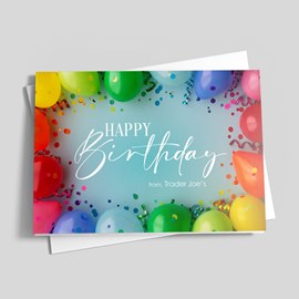 Balloon Frame Birthday Card