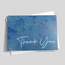 Weathered Teal Thank You Card