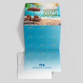 Tropical Oasis Calendar Card
