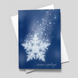Shimmering Snowflake Holiday Card