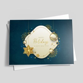 Golden Display Holiday Card