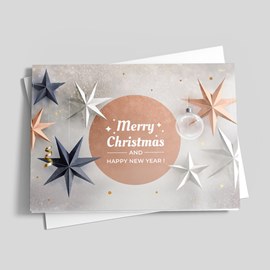 3D Stars Holiday Card