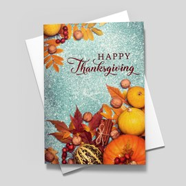 Autumn's Gifts Thanksgiving Card