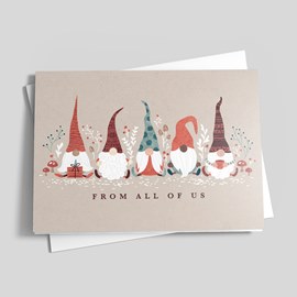 Gnome Party Holiday Card