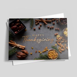 Seasonal Edibles Thanksgiving Card