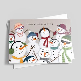 Snow Party Holiday Card