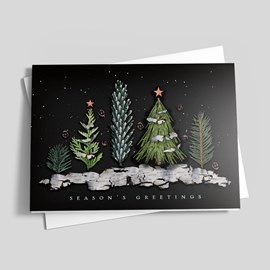 Woodland Evening Holiday Card