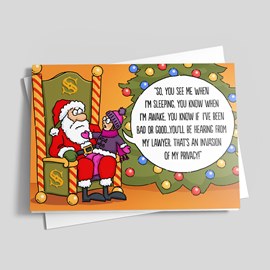 Invasion of Privacy Holiday Card
