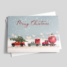 Toy Trucks Christmas Card