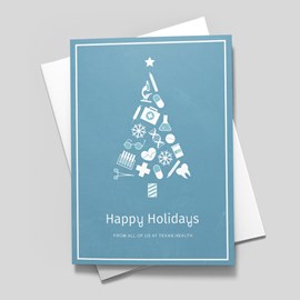 Medical Tree Holiday Card