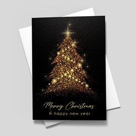 Gleaming Tree Holiday Card