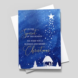 Blessed Birth Christmas Card