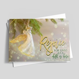 Rejoiceful Angel Christmas Card