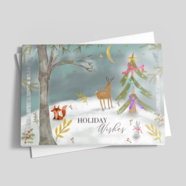 Woodland Wishes - Multi Ribbon Charity Card