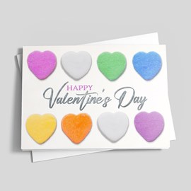 Soft Hearts Valentine Card