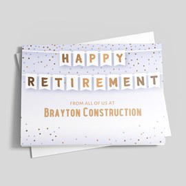 Confetti Dreams Retirement Card