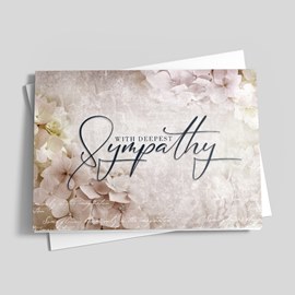 Ocean of Flowers Sympathy Card