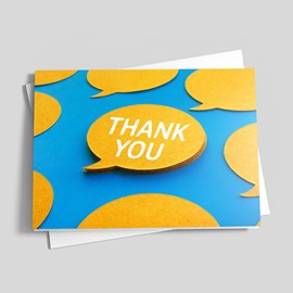 Gracious Bubble Thank You Card