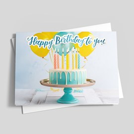 Sunshine Cake Birthday Card