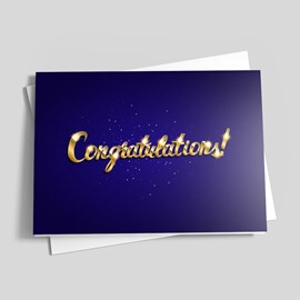Twinkling Twilight Congrats Card