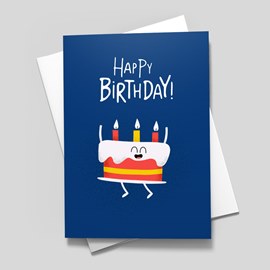 Dancing Cake Birthday Card