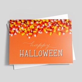 Candy Corn Halloween Card