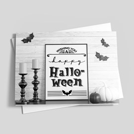 Spooky Shadows Halloween Card
