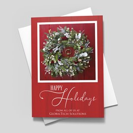 Season's Knocking Holiday Card