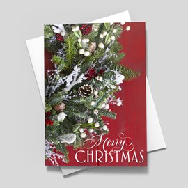 Wreath on the Door Card