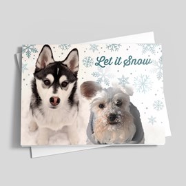 Snow Pups Holiday Card