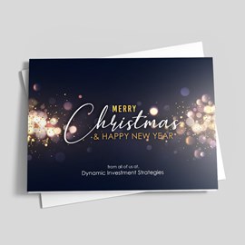 Celestial Sparkles Holiday Card