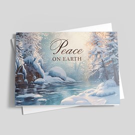 Peaceful River Holiday Card