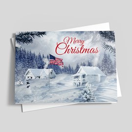 American Blizzard Christmas Card