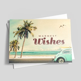 Tropical Drive Holiday Card