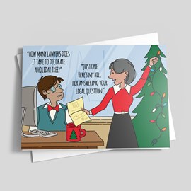 Legal Question Holiday Card