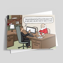 Santa's Miles Holiday Card